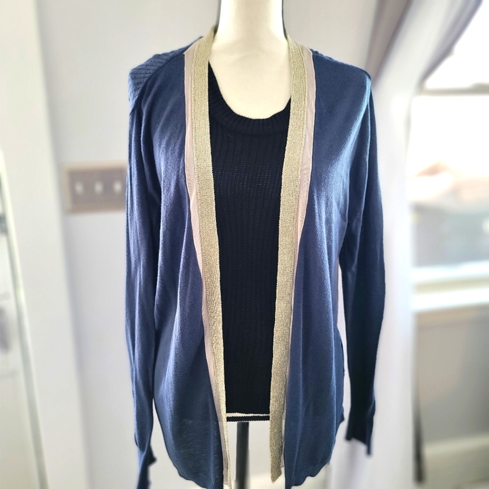 DANA BUCHMAN Women's Large Long Sleeved Cardigan